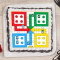 Square Shaped Ludo Vanilla Poster Cake