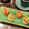 Duo Of Smoked Corn Spinach Sun Dried Tomato Vol-Au-Vent