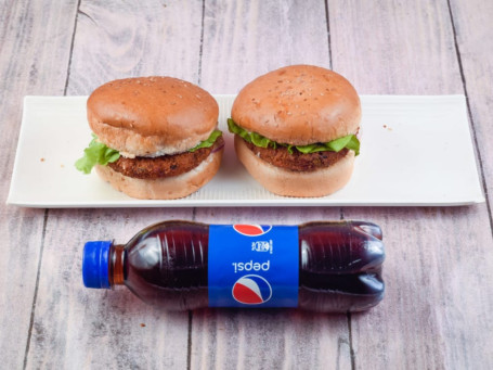 2Pc Veg Burger 1Pc Coke 250Ml