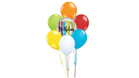 Balloon Bouquet (One 18 Mylar Balloon And 6 Latex Balloons)