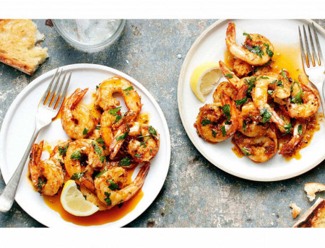 Mint Garlic Prawns