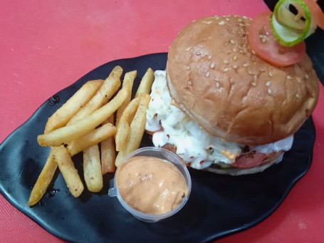 Paneer Shawarma Cheese Burger