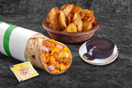 (Servește 1) Mexicana Salsa Wrap Wedges Choco Lava Meal