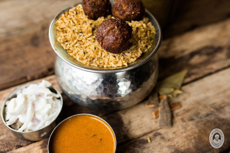 Thalappakatti Mutton Keema Ball Biryani