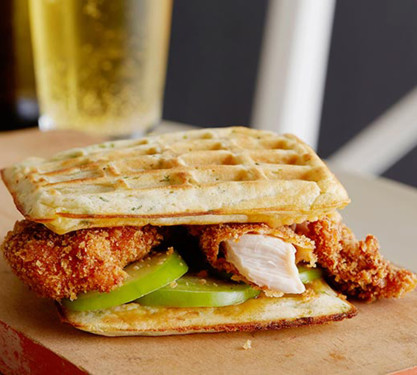 Waffles Chicken Burger