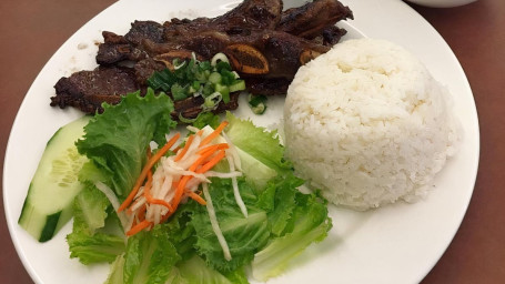 71. Korean Bbq Rib Beef Over Rice Cơm Sườn Bồ Ɖại Hàn