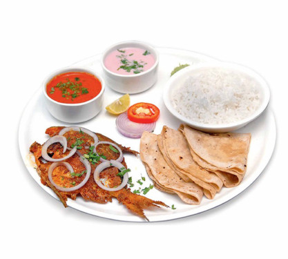 Pamphlet Fish Thali