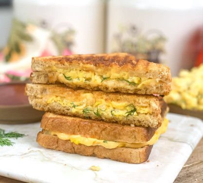 Egg Fried Cheese Sandwich