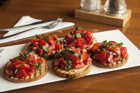 Basil Tomato Bruschetta