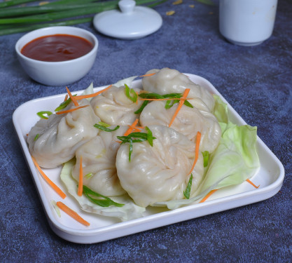 Steamed Mixed Vegetables Momos [5 Pieces]