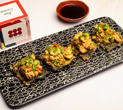 Nori Tempura With Fish Salmon Tartare