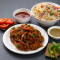 Veg Fried Rice+ Gobi Manchurian