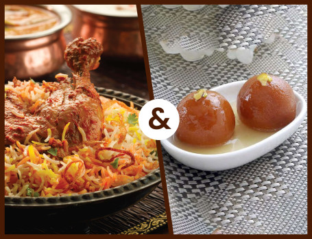 Nizami Chicken Dum Biryani With Gulab Jamun