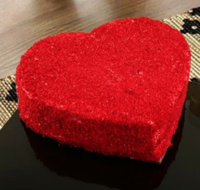 Red Velvet Heart Shape Cheese Cake