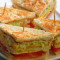 Veg Schezwan Club Sandwiches