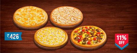 Mâncare Pentru 4 Persoane: Veg Pizza Mania Loaded