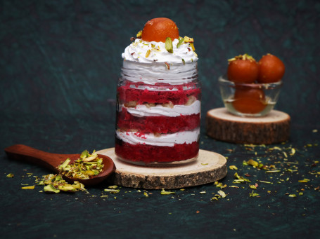 Gulab Jamun Red Velvet Mini Tort Borcan