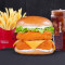 Spicy Paneer Deluxe Burger Combo (M) [Nou]