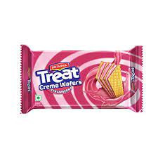 Britannia Treat Cream Wafers Strawberry 60Gms Buy 1 Get 1