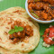 Parotta With Chicken Varuval And Plain Gravy