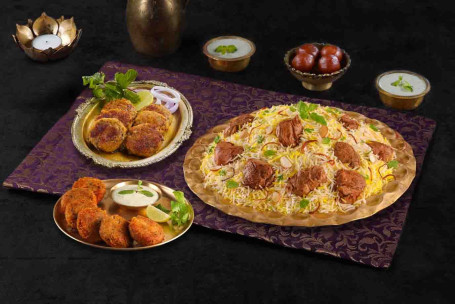 Combo Grand Celebration Cu Dum Gosht Biryani 2 Porții De Kebab