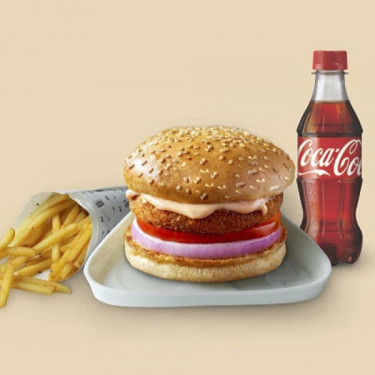 Aloo Tikki Burger Regular Cartoi Cola 250 Ml