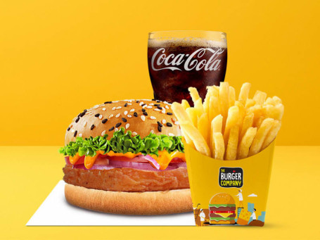 Veg Ultimate Paneer Burger Salted Fries Coke 200Ml (Pet Bottle)