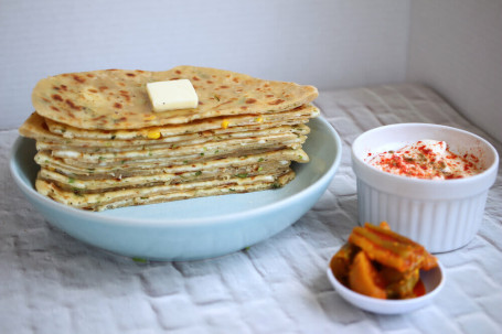 Panner Cheese Corn Paratha