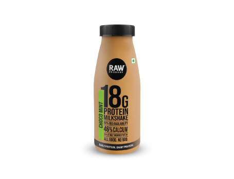 Choco Mint Protein Milkshake (200Ml, Raw Pressery)