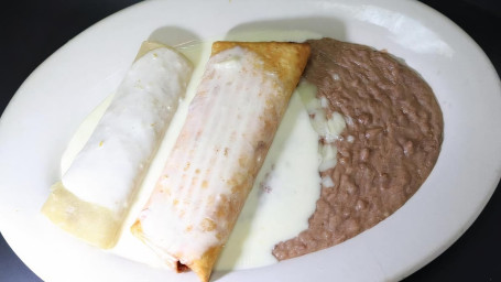 Spl#5 Chimichanga Enchilada, Rice Or Beans