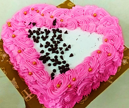 Chcolate Heart Cake [Eggless]