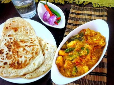 Paneer Sabji(200Ml) With 3 Special Chapati