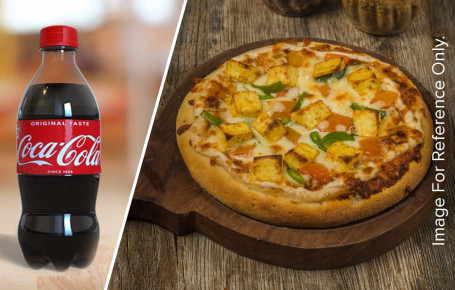 7 Paneer Tikka Pizza Coke