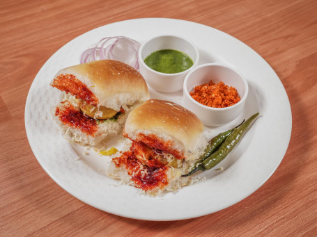 Chilly Garlic Vada Pav 2 Pcs