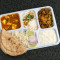 Combo Thali (Sabji (2) Rice Roti (3 Pcs) Salad Boondi Dahi Sweet)