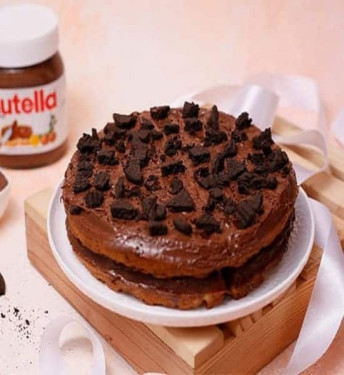 Naughty Nutella Fudge Waffle Cake