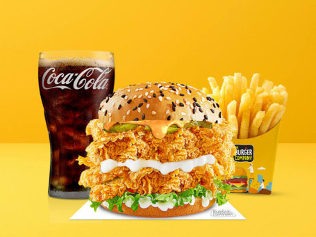 Beltbuster Crunchos Chicken Burger Salted Fries Coke 200Ml (Pet Bottle)