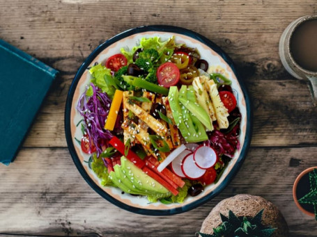 Chilli Lime Teriyaki Tofu Avocado Salad