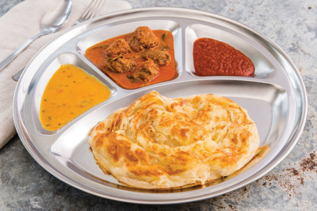 Roti Canai With Vegetarian Curry Mutton