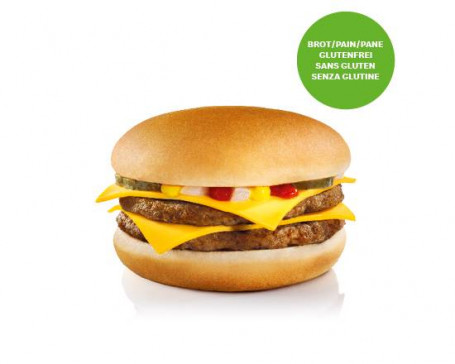 Double Cheeseburger Mit Glutenfreiem Brot Double Cheeseburger Avec Pain Sans Gluten