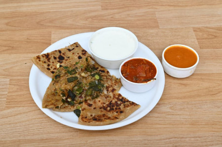 Bhindi Pyaaz Parantha