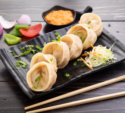 Veg Steam Momos[8Pcs]