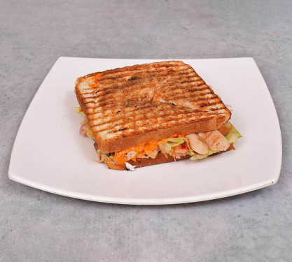 Chicken And Sausage Egg Club Sandwich