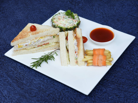 Veg Jumbo Club Sandwich