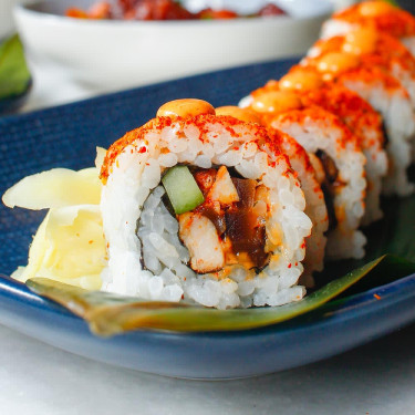 Spicy Chicken And Shiitake Sushi