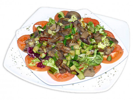 Ensalada De Templada Con Hongos