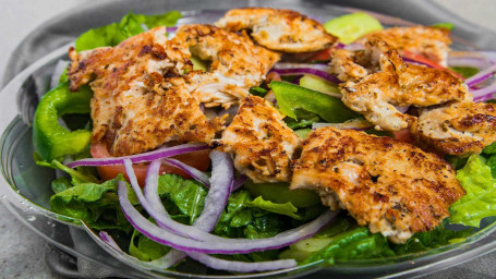 Grilled Chicken Over A Garden Salad