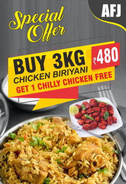 Buy 3 Kg Chicken Biriyani Get 1 Chicken65 Free