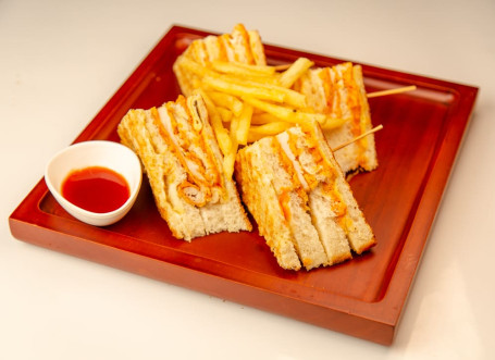 Grilled Paneer Club Sandwich