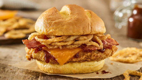 Bbq Bacon Cheddar Crispy Chicken Sandwich